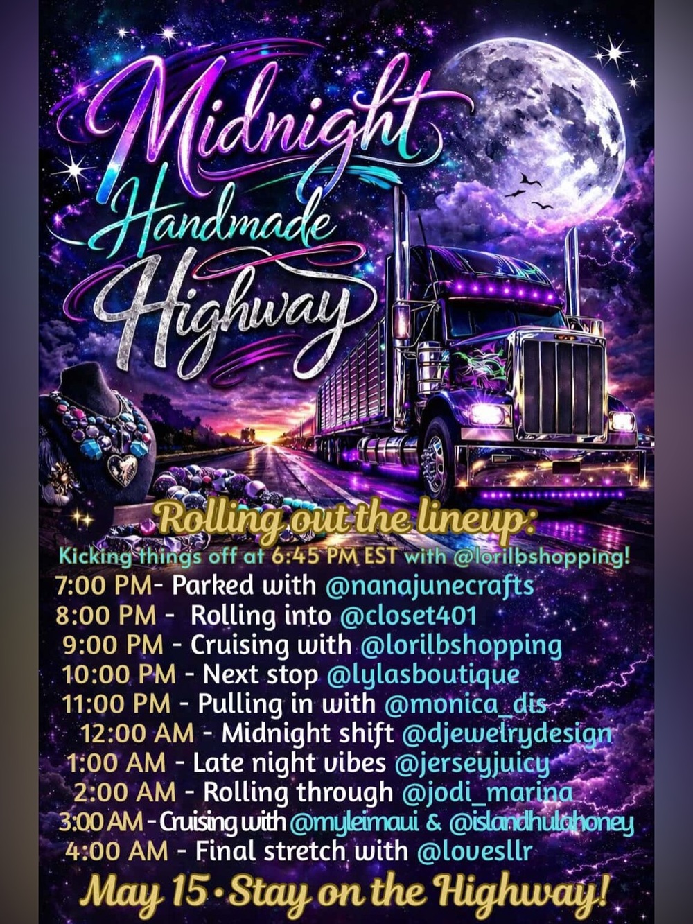 Handmade Highway Train 5/15-5/16
